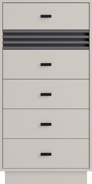 Komoda AllMo AL18 Barva korpusu + barva dveří: Kašmír + Antracit