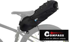 Compass Bike Brašna pod sedlo černá / Brašna pod sedlo / 10 l / voděodolná / 28x17x6 cm