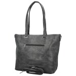 Stylová dámská koženková kabelka na rameno Mileta, šedá