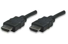 Manhattan kabel pro monitory HDMI-HDMI 5m / černý / stíněný (306133)