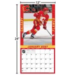 JF Turner Kalendář Calgary Flames NHL 2027 Wall Calendar