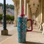 STOR Termohrnek Mickey / Termohrnek / Nerezová ocel / 940 ml / S brčkem (S75543)