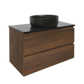 Koupelnová skříňka s krycí deskou SAT B-Way 99x50x45 cm ořech mat BWAY2100NUTZ BWAY2100NUTZ