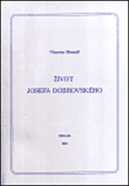 Život Josefa Dobrovského Vincenc