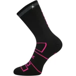 VOXX Ponožky sportovní REFLEXON s reflexním prvkem ČERNÉ s neon růžovou 35-38 125806
