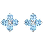 Luxusní souprava šperků Swarovski Elements Azurielle, Modrá 46 cm