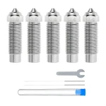 ELEGOO Sada trysek Neptune 4 Plus a 4 Max / Trysky pro 3D tiskárnu / 0,4 mm x3, 0,6 mm x1, 0,8 mm x1 / Kalená ocel (50.204.0090)