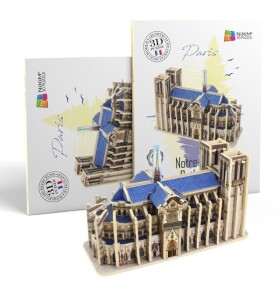 NiXiM Dřevěné 3D puzzle - Katedrála Notre Dame