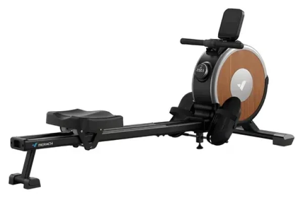 MERACH MR-R02B9 černá / Veslařský trenažér / Elektromagnetický odpor / Samonabíjecí / 16 stupňů / Nosnost 158 kg (MR-R02B9-EU)