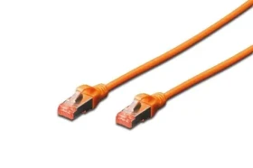 Digitus Cat6 S/FTP oranžová / Patch kabel / 1 m / RJ-45 / AWG 27/7 / LSZH (DK-1644-010/OR)