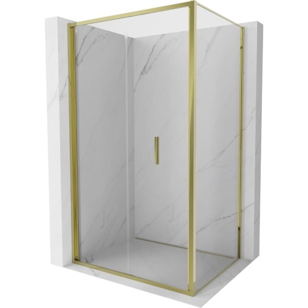 MEXEN/S - Exo sprchový kout skládací dveře 70 x 95, transparent, zlato 816-070-095-50-00