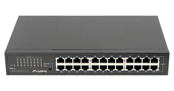 Lanberg RSGE-24 / Switch / 24-port 10/100/1000 Mbit / Rack 19" / Nespravovaný (RSGE-24)