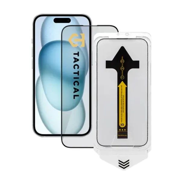 Tactical Impact Barrier for Rookies Ochranné sklo pro Apple iPhone 15/16 / Instalační rámeček (57983122323)