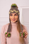 Dámské ušanky Nadia K321 cappuccino UNI