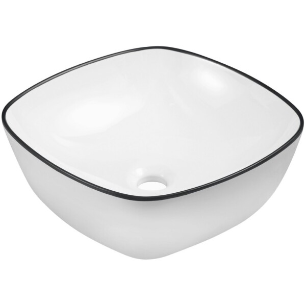 KERRA - umyvadlo na desku KR-650 WH/BL 5907548123237