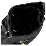 Trendy dámská koženková crossbody kabelka Orma, černá