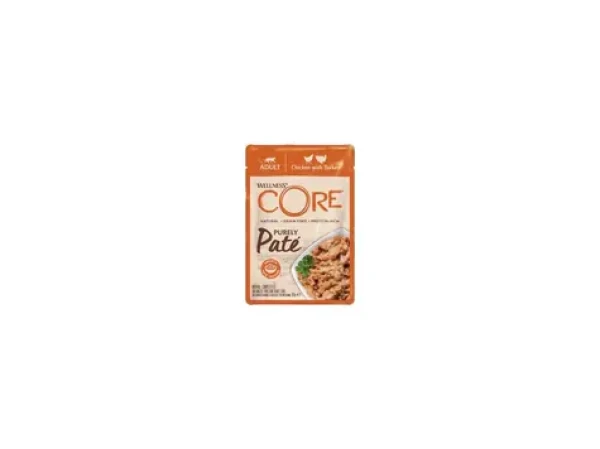 Wellness Core Cat Paté kuře a krůta Kapsička 85g (076344118480)