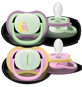 Philips Avent Ultra Air SCF376/29 6-18 m dívka / Dudlík / Noční / 2 ks