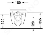 DURAVIT - Starck 3 Závěsné WC, bílá 2227090000