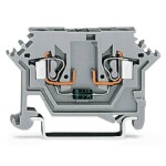 WAGO 280-613/281-411 diodová svorka 5 mm pružinová svorka osazení: L šedá 100 ks