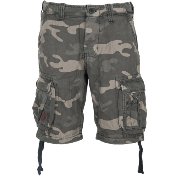 Surplus Kalhoty krátké Airborne Vintage Shorts blackcamo 5XL