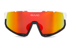 Brýle 4KAAD MIRADOR white red, red mirror