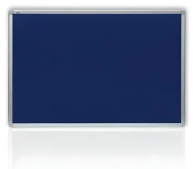 2x3 Filcová tabule 200x120 cm modrá / Tabule / Hliníkový rám / Textilní povrch