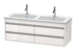 DURAVIT - Ketho Umyvadlová skříňka 48x127x48 cm, 4 zásuvky, lesklá bílá KT643302222