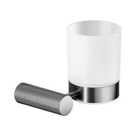 CERSANIT - Sklenička nástěnná ZEN, gun metal black S951-904