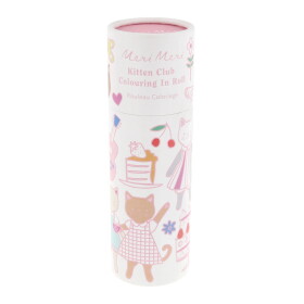Meri Meri Omalovánky s voskovkami v tubě – Kitten Club, růžová barva, papír, vosk