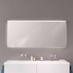 GEBERIT - Xeno 2 Zrcadlo 140x71 cm s LED osvětlením a vyhříváním 500.203.00.1