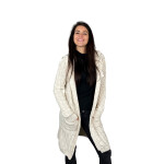 HOSH Jednobarevný kardigan BELLA Barva: Šedá