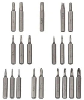 StarTech Elektrický šroubovák 20 bitů / Elektrický šroubovák / stříbrná / na baterie / 180×16 mm / 52 g (CTK20PCEDRIVE)