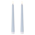STAR TRADING LED svíčka Flamme Candy Blue – set 2 ks, modrá barva, plast