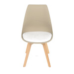 Židle jídelní, cappuccino plast, CT-X7055 CAP