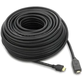 PremiumCord HDMI High Speed + Ethernet kabel se zesilovačem 10m / Kabel HDMI / 4K / AWG26 / 3x stínění (kphdmer10)