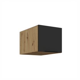 Horní skříňka Aria 40 NAGU-36 1F Barva korpusu: Dub artisan, Barva dvířek: BL - Black AFM