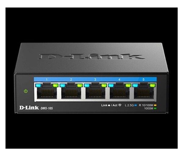 D-Link DMS-105/E 5-Port Multi-Gigabit Unmanaged Switch EDF_385607