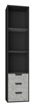 FRONTI Regál NANO NA6 grafit + enigma