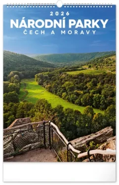 NOTIQUE Nástěnný kalendář Národní parky Čech a Moravy 2026, 33 x 46 cm (PGN-35728-L)