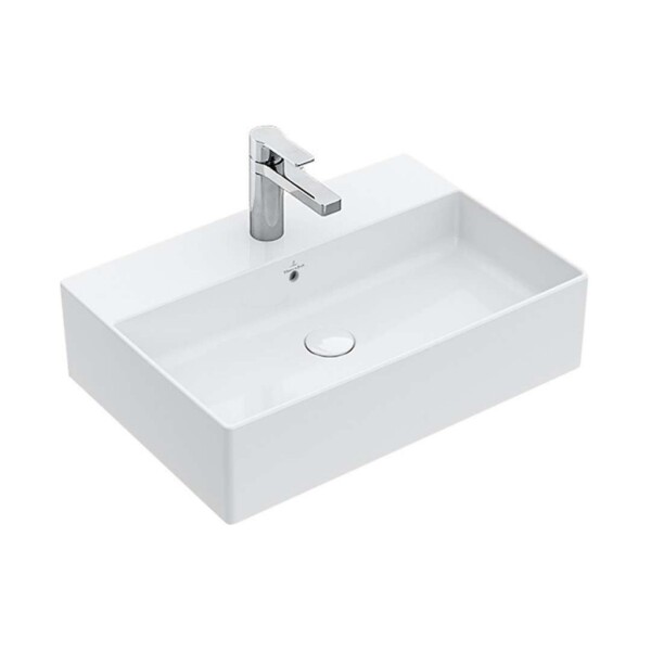 VILLEROY & BOCH - Memento 2.0 Umyvadlo na desku 60x42 cm, s přepadem, otvor pro baterii, alpská bílá 4A076001