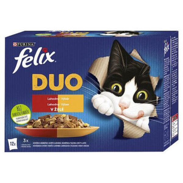 Felix Fantastic Duo s lososem a sardinkami v želé 85 g