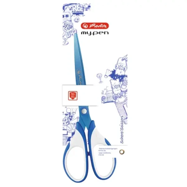 Herlitz Nůžky / modro-bílá (50046751)