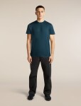 Pánské merino triko krátký rukáv ICEBREAKER Mens Merino 150 Tech Lite III SS Tee, Abyss velikost: M