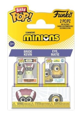 Funko Bitty POP: Minions - Bride Kevin & Eye, Matie 2-Pack