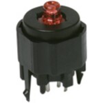 C & K Switches U811J85W3GE223 tlačítko 120 V, 28 V/DC 1 A 1x zap/(zap) červená (š x v) 15.24 mm x 12.70 mm 1 ks Bulk