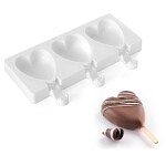 Silikomart Silikonová forma Ice Cream MINI HEART Nanuky Srdíčka 3x45ml