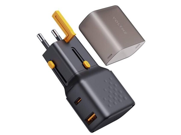 Adaptér cestovní VOLTME Vito Go EzTravel Black pro použití v EU/US/UK/AU