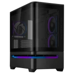 ASUS PRIME AP202 TG ARGB černá / M-ATX / 2xUSB-A + 1xUSB-C / 3x 120 mm / bez zdroje (90DC00P0-B19000)