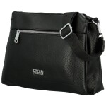 Stylová dámská koženková crossbody kabelka Verrona new, černá